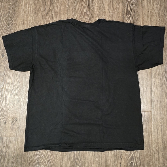Men's XL Black T-shirt with La Chancla Loteria Card Print New Without Tags - Picture 2 of 3